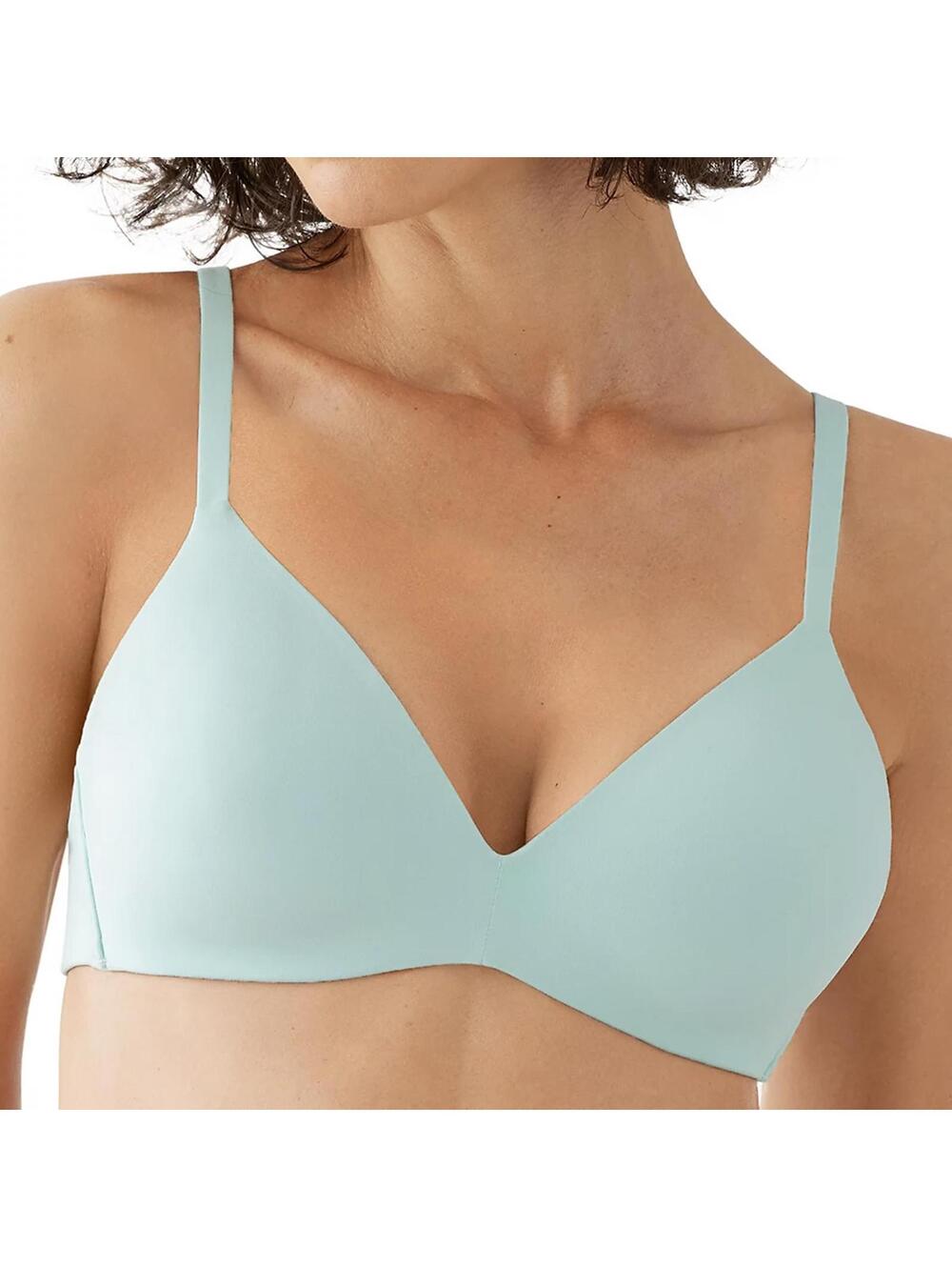 Wacoal How Perfect Wire Free T-Shirt Bra NWOT Eggshell Blue 38D